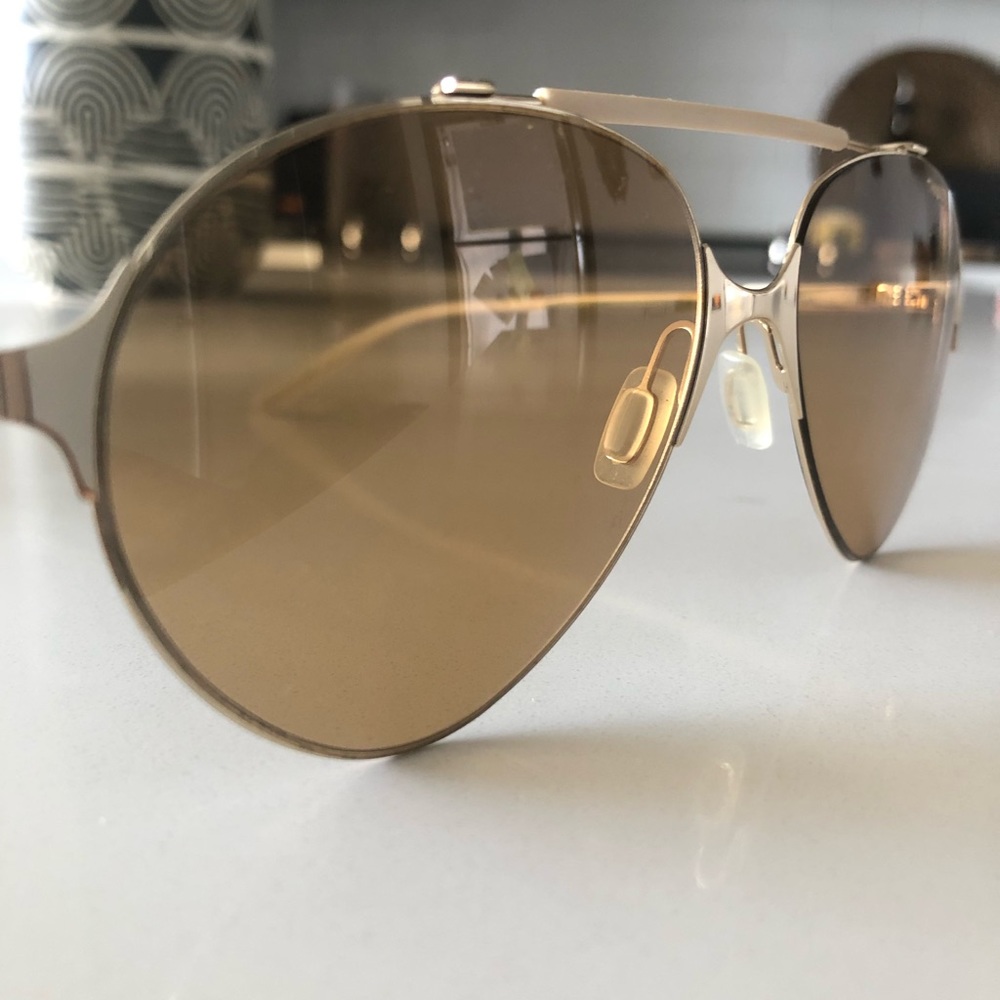 Beautiful And Trendy Carrera Sunglasses. Yellow tint, delicate aviator style.